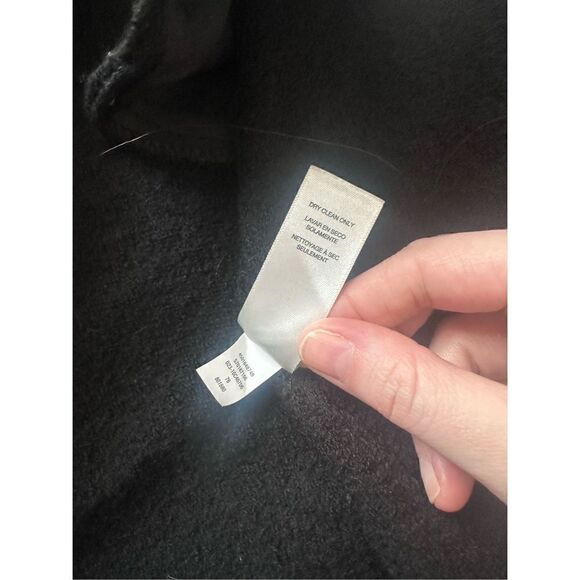 Chico’s Black 100% Boiled Wool Women’s Vest Snap Closure - Picture 13 of 13